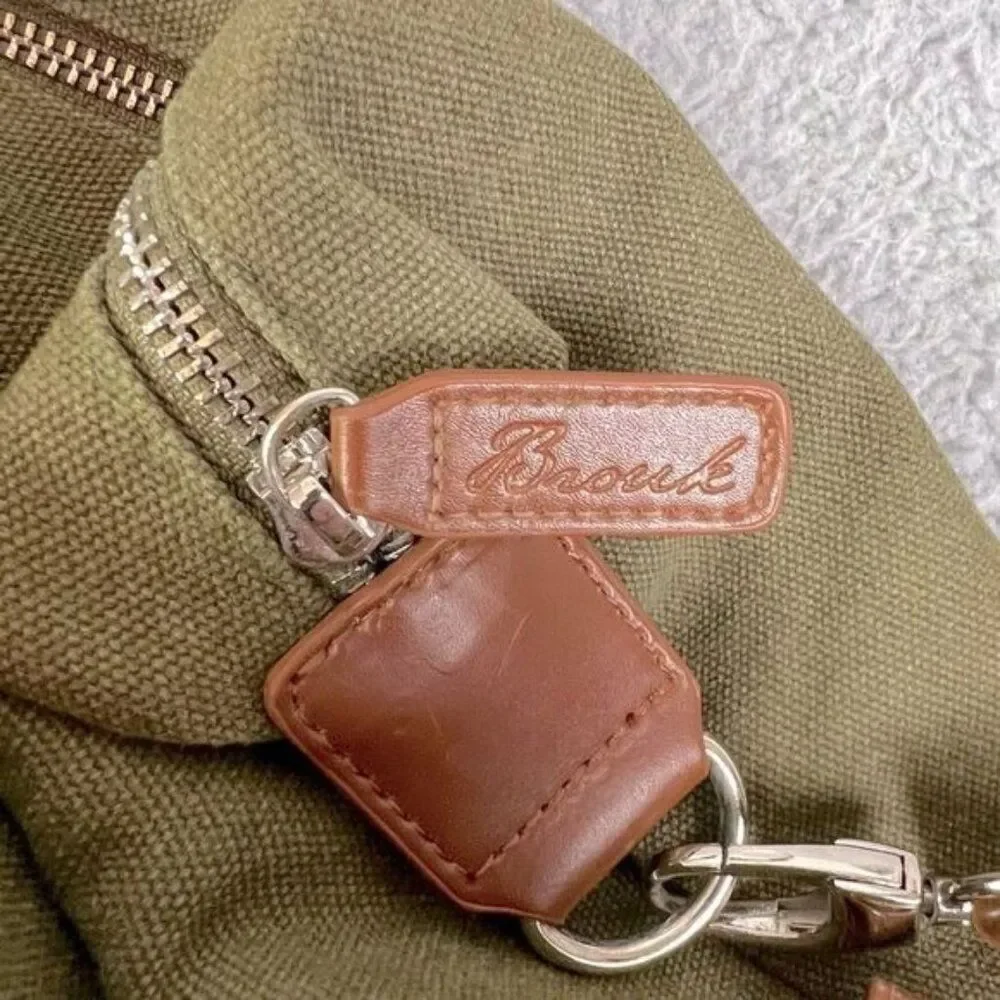 BROUK & CO.  MENS TRAVEL BAG GREEN